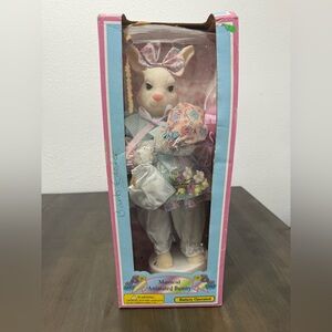 Vintage DanDee animated bunny  17” Tall Easter